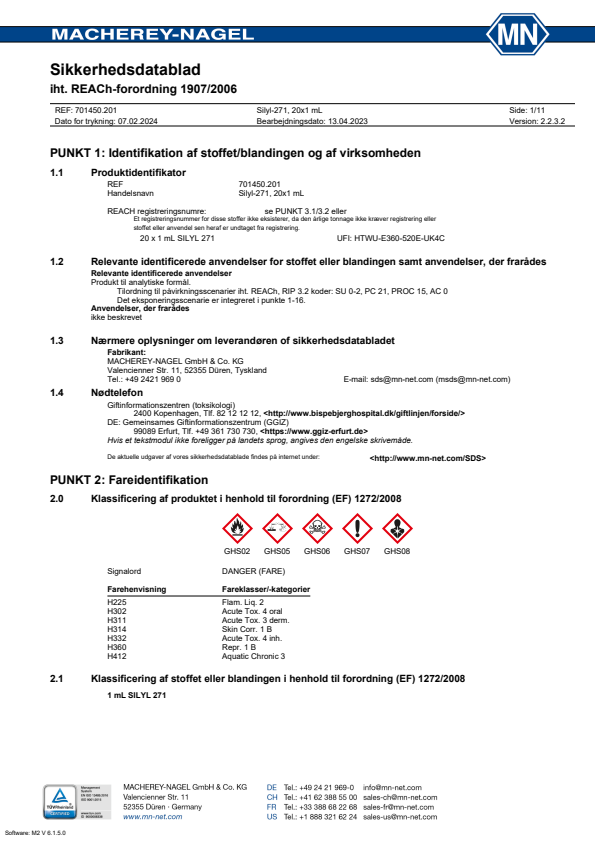 

Silyleringsreagens Silyl 271, 20x 1ml

